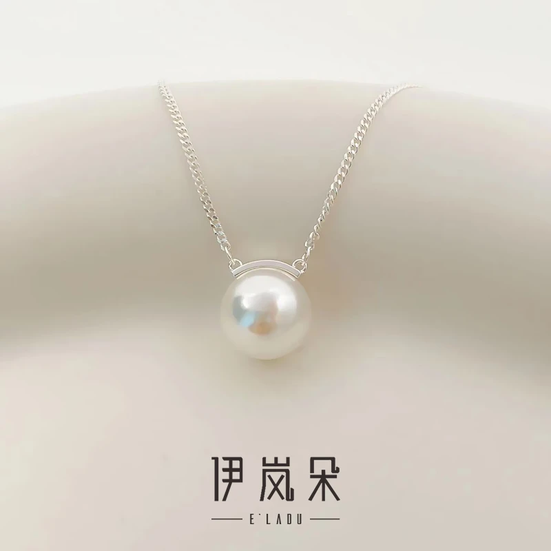链子925银 伊岚朵【设计师】倪妮同款项链｜单珍珠12mm｜大码胖mm可选