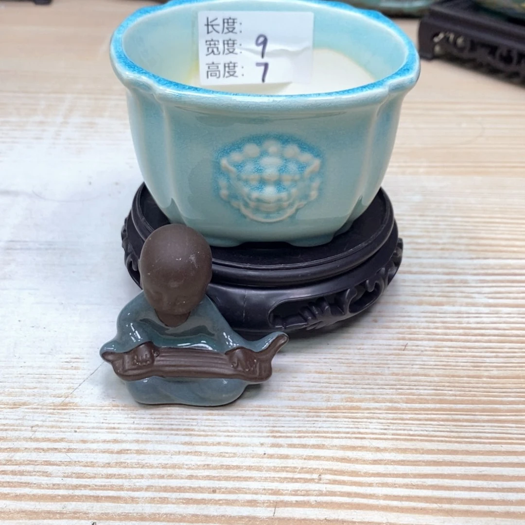 紫砂花盆陶瓷艺术花盆陶瓷