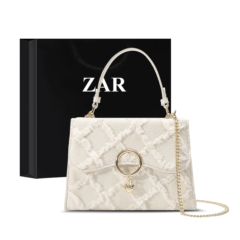 ZAR&RUILR/查瑞娜小众链条包包女士时尚百搭小方包高级感斜挎包