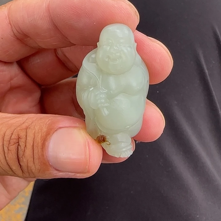 和田玉未镶嵌颈饰新疆且末蓝