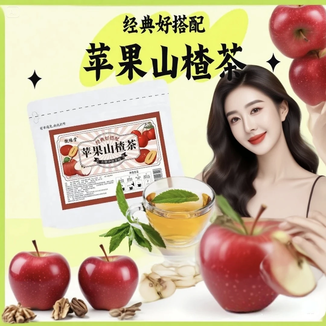苹果山楂红枣橘皮泡茶组合果茶水果可泡水喝的花茶优质食材配比