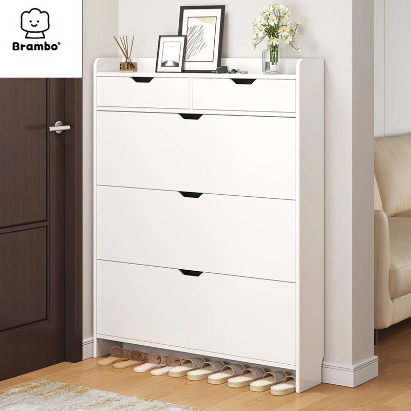 鞋柜超薄翻斗柜木制家用简约进门口入户室内玄关隔断鞋柜子鞋架