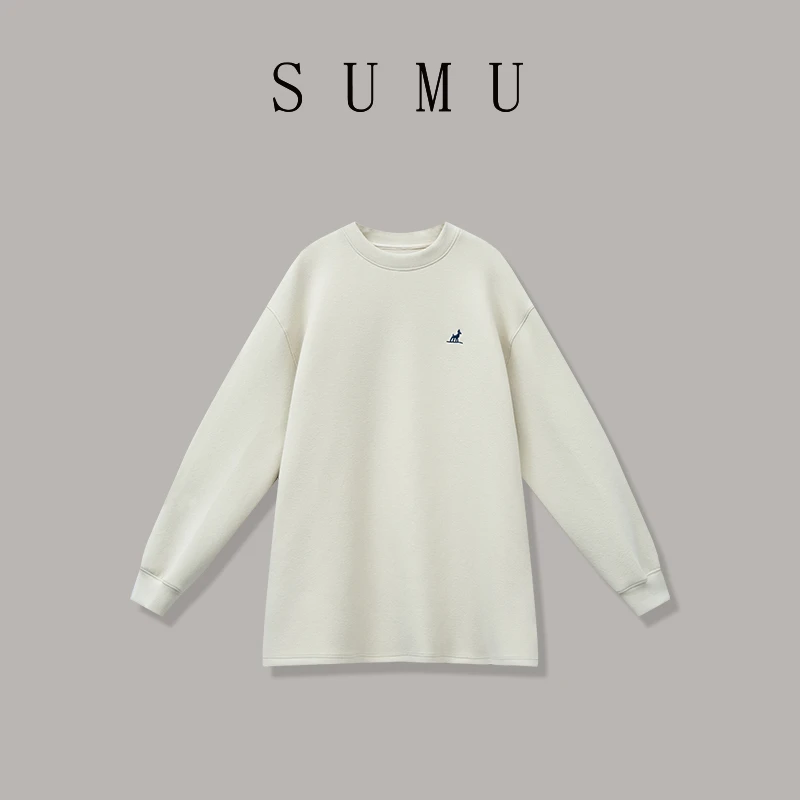 宿慕SUMU 女款加厚卫衣11-24冬季新款休闲时尚上衣B1904H