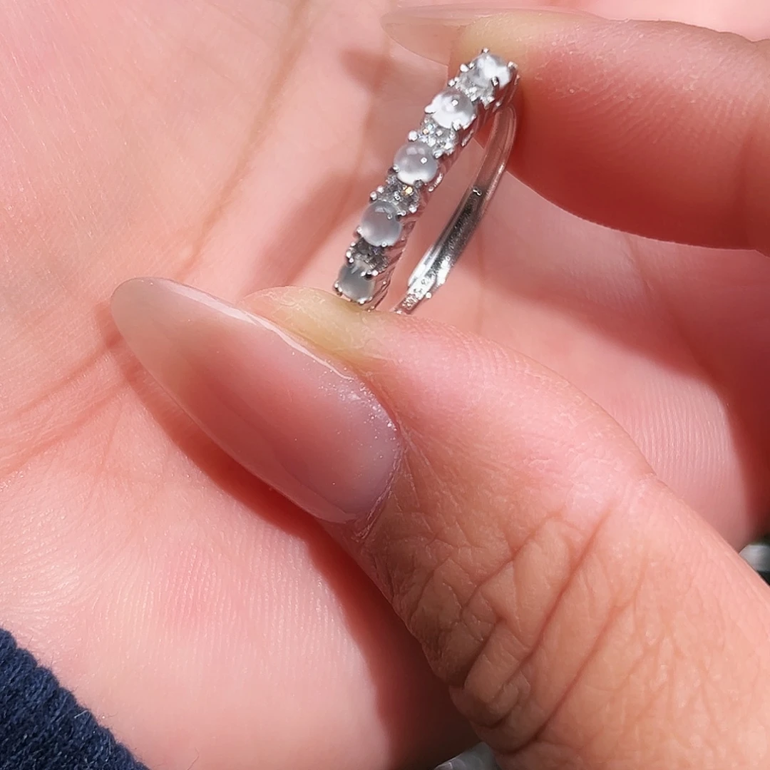 翡翠银S925镶嵌戒指