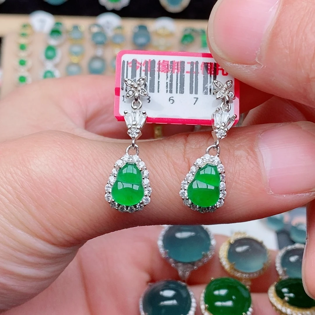 银S925镶嵌戒指翡翠