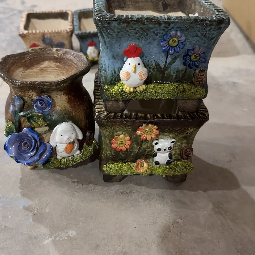 ?****1信宇麦饭石花盆