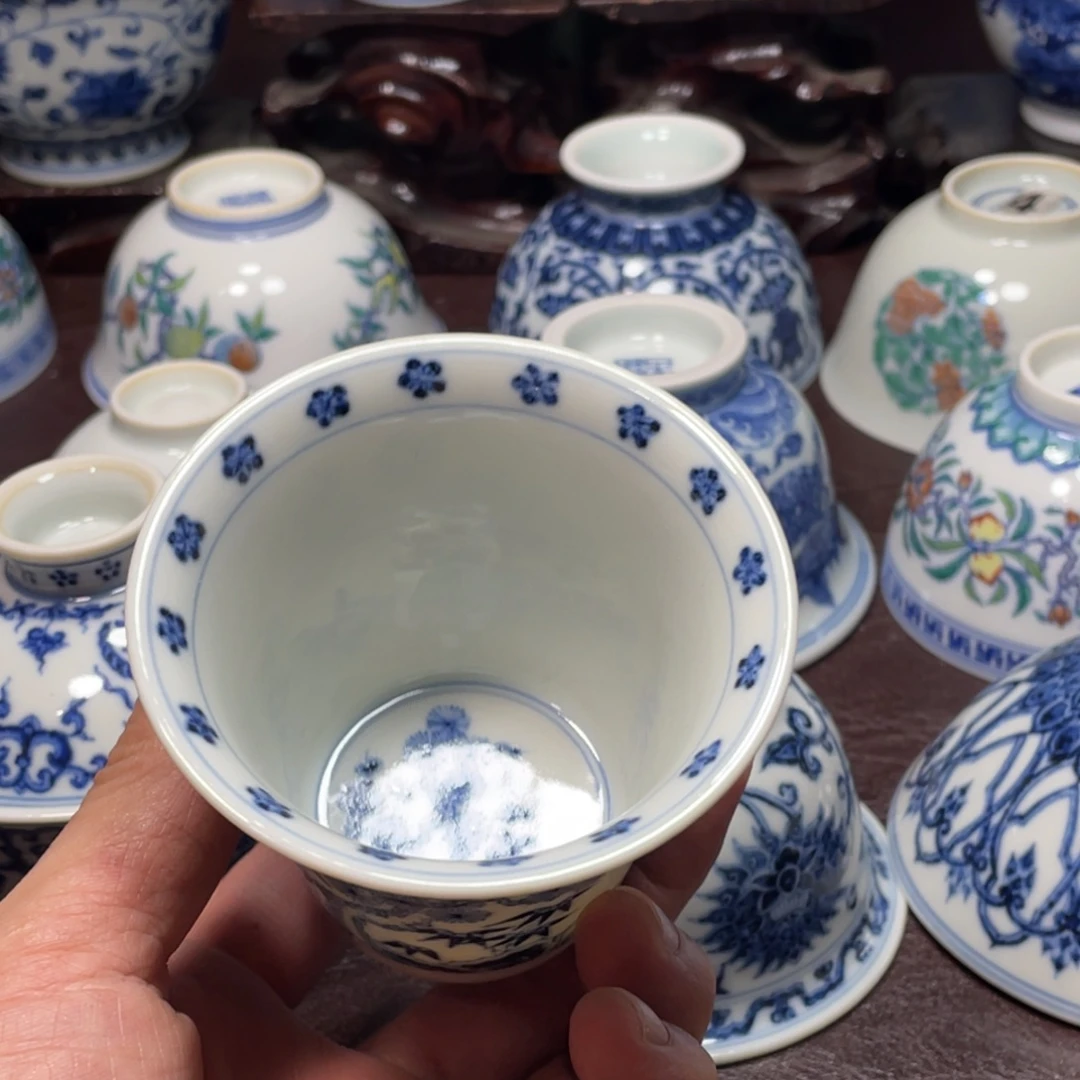 马***鹿杯景德镇陶瓷现代手工陶瓷茶具