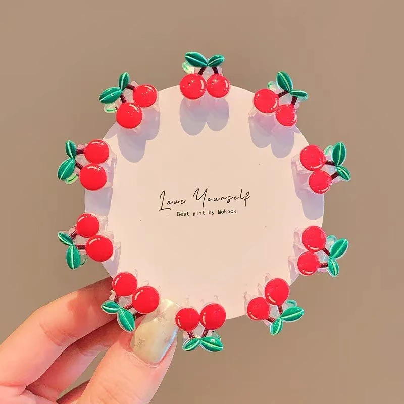 草莓樱桃儿童刘海碎发夹神器女孩宝宝发夹小抓夹迷你发卡发饰头饰