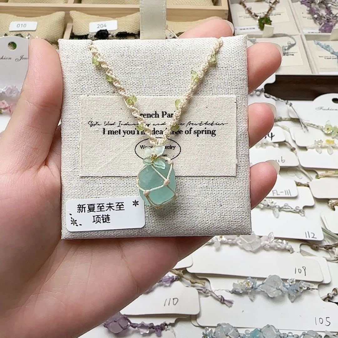 纯铜石英石夏至未至项链