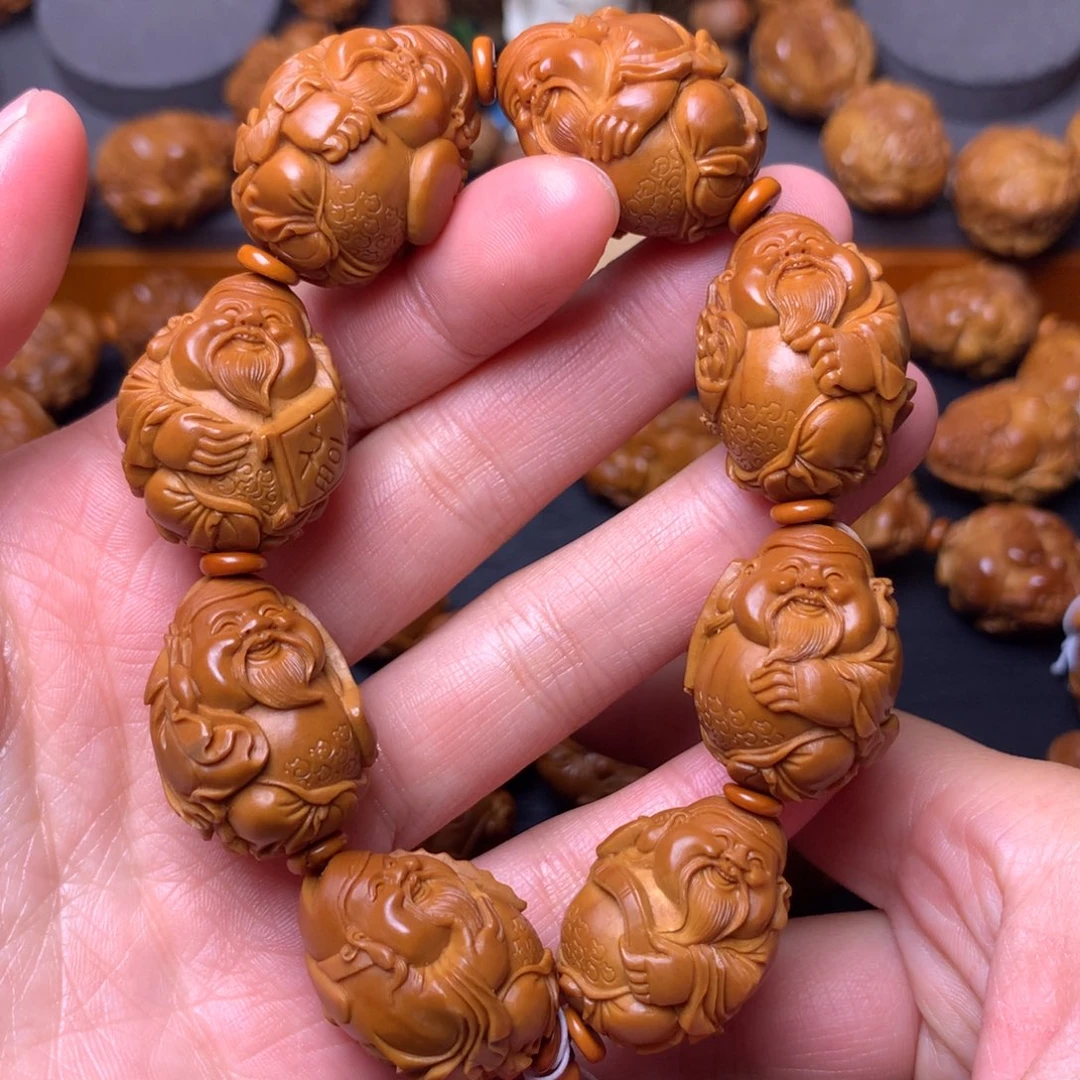 橄榄核手串/手链八宝财神