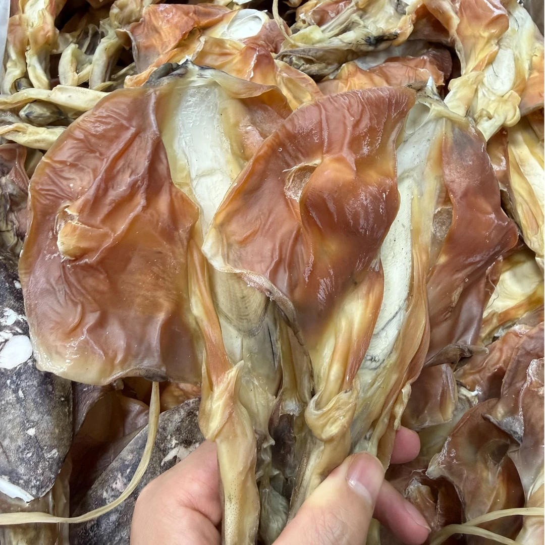 穿孔船晒血墨鱼干 渔民自晒血墨鱼干 煲汤 煮粥