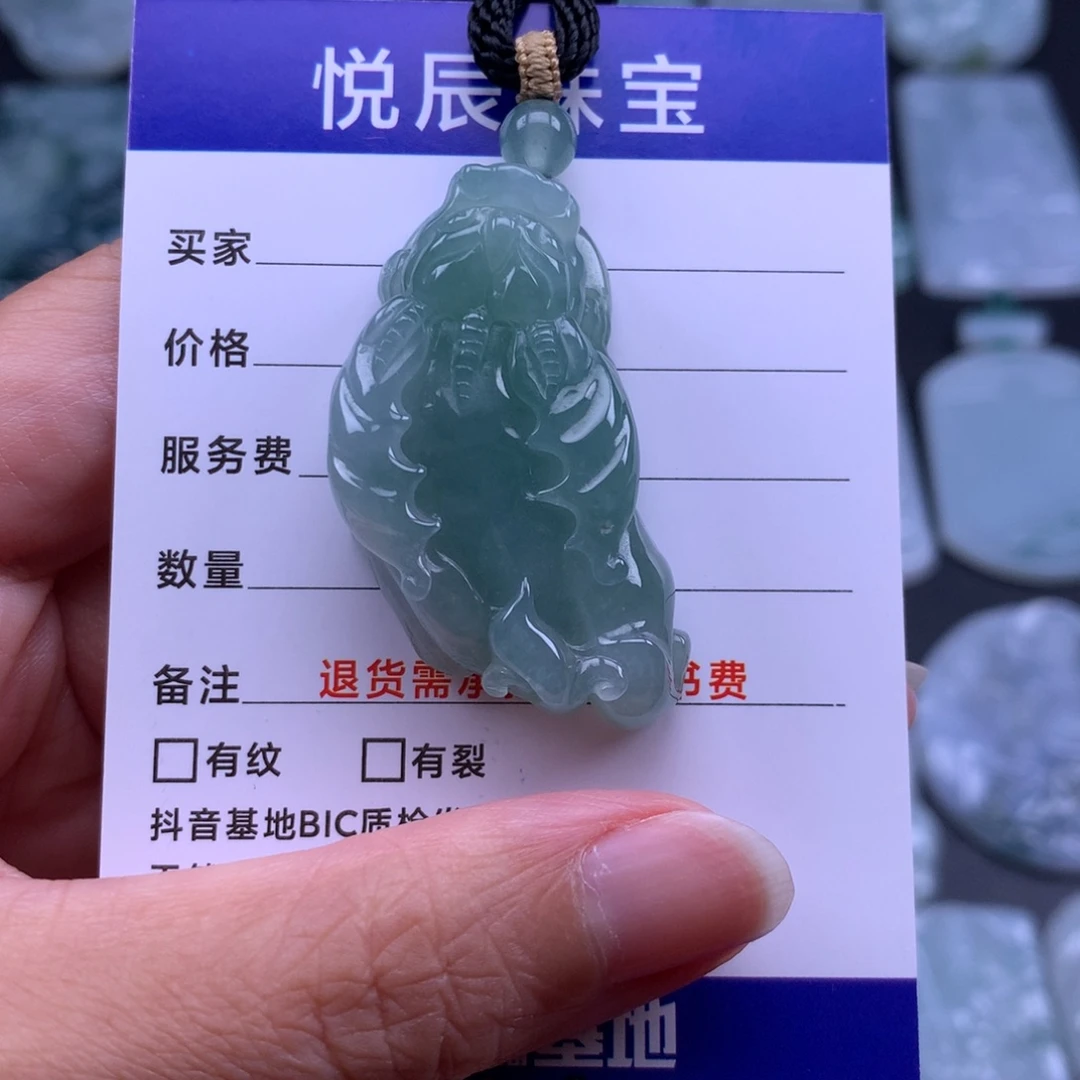 翡翠未镶嵌吊坠(不含链)翡翠貔貅