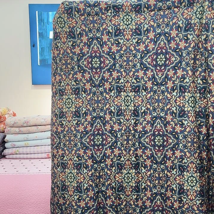 粘胶纤维聚酯纤维波斯米亚风单人豆豆被