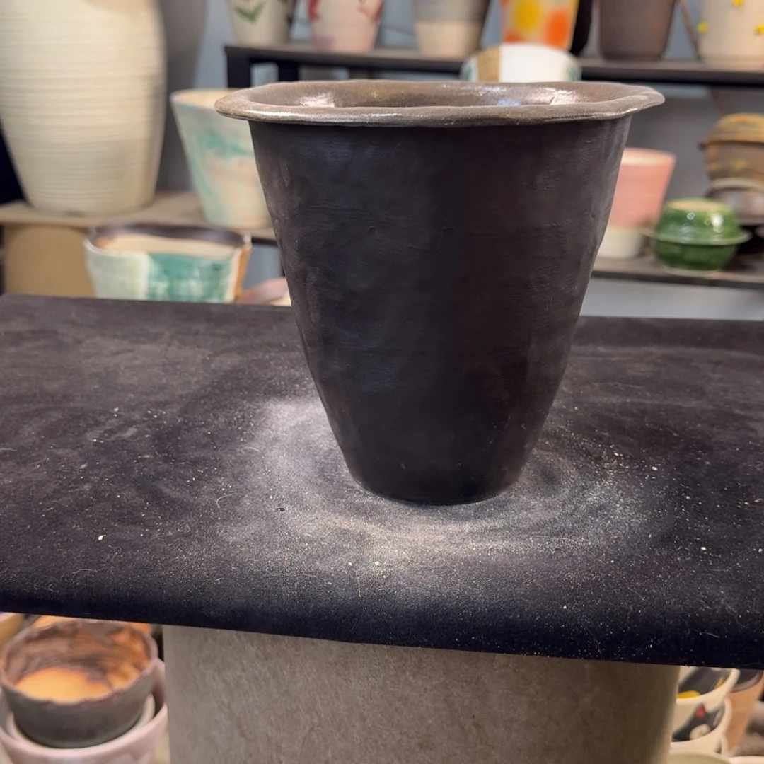 口15高17景德镇桌面陶瓷花盆