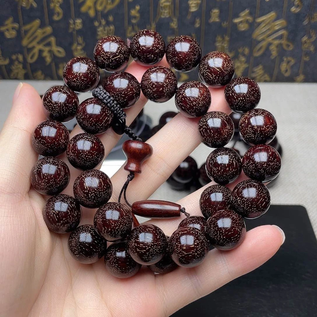 檀香紫檀（小叶紫檀）1.5 30颗 双圈 小爆满金星