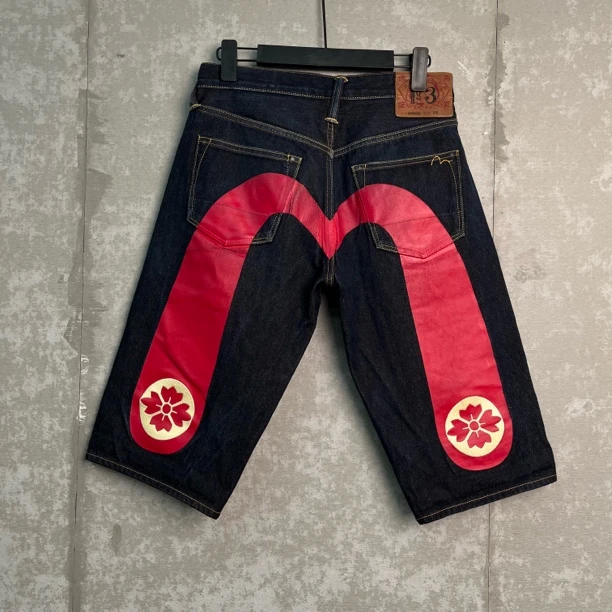 未使用 WE11 DONE 28*1/胶印字母大m牛仔裤短裤/15213/JP
