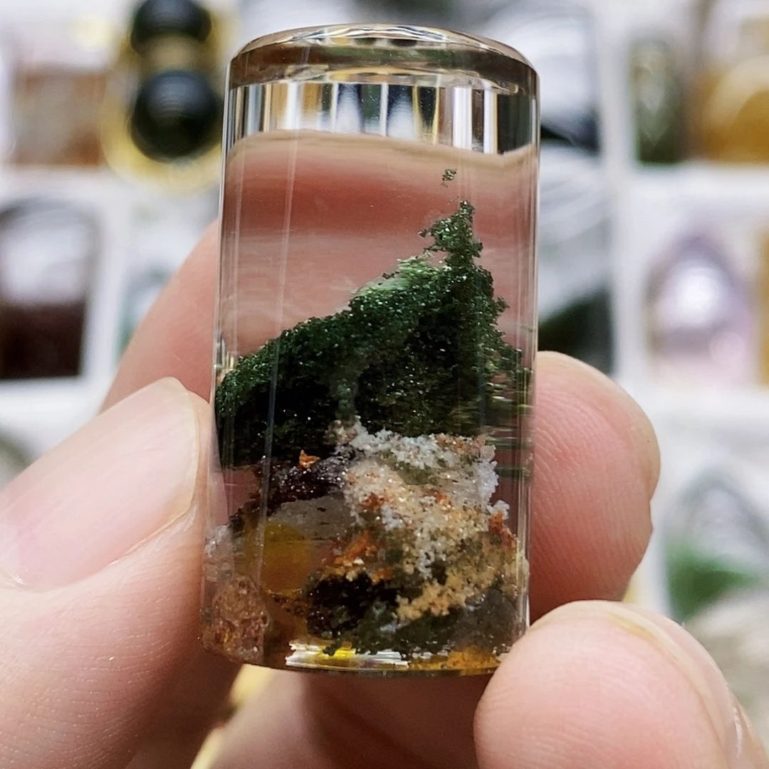 水晶珠宝半成品未镶嵌老*摆件