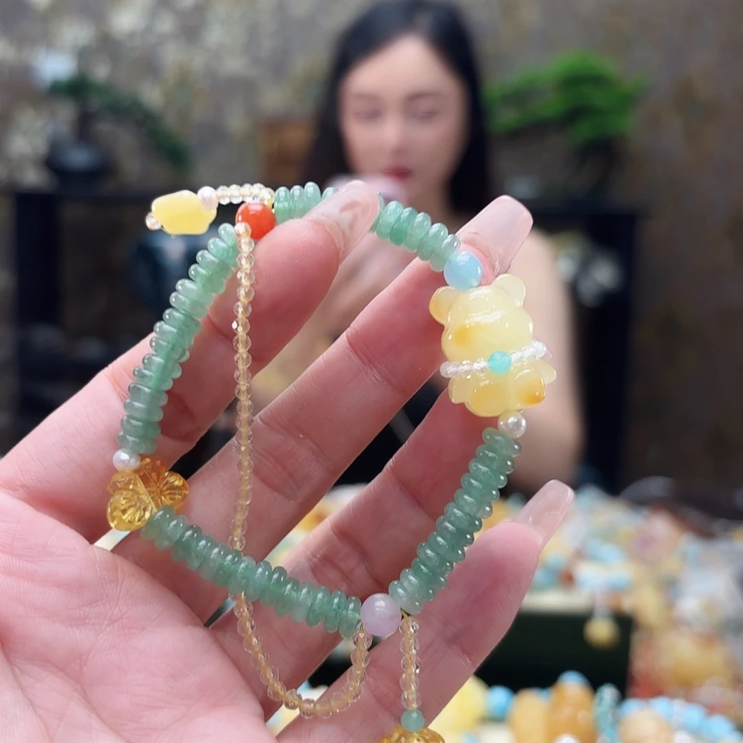 未镶嵌琥珀手链琥珀