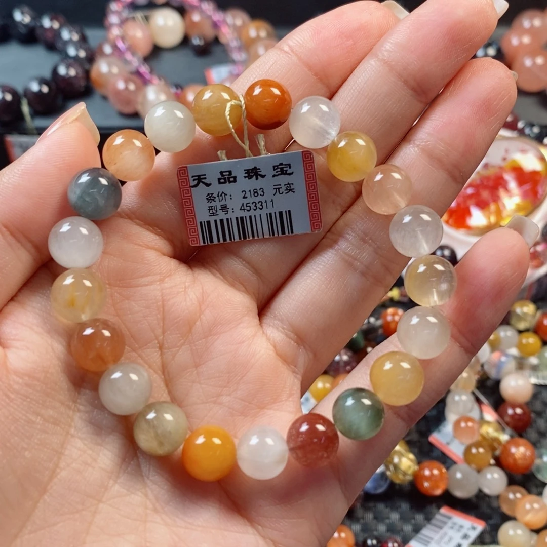 水晶手链未镶嵌兔毛手链453311