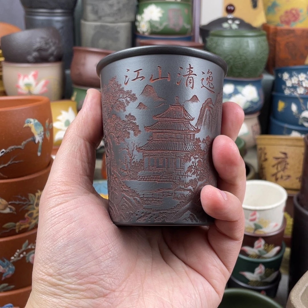 紫砂茶杯紫砂茶杯