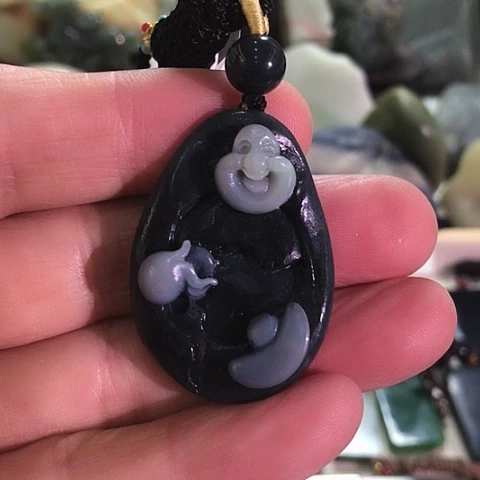 和田玉未镶嵌挂件