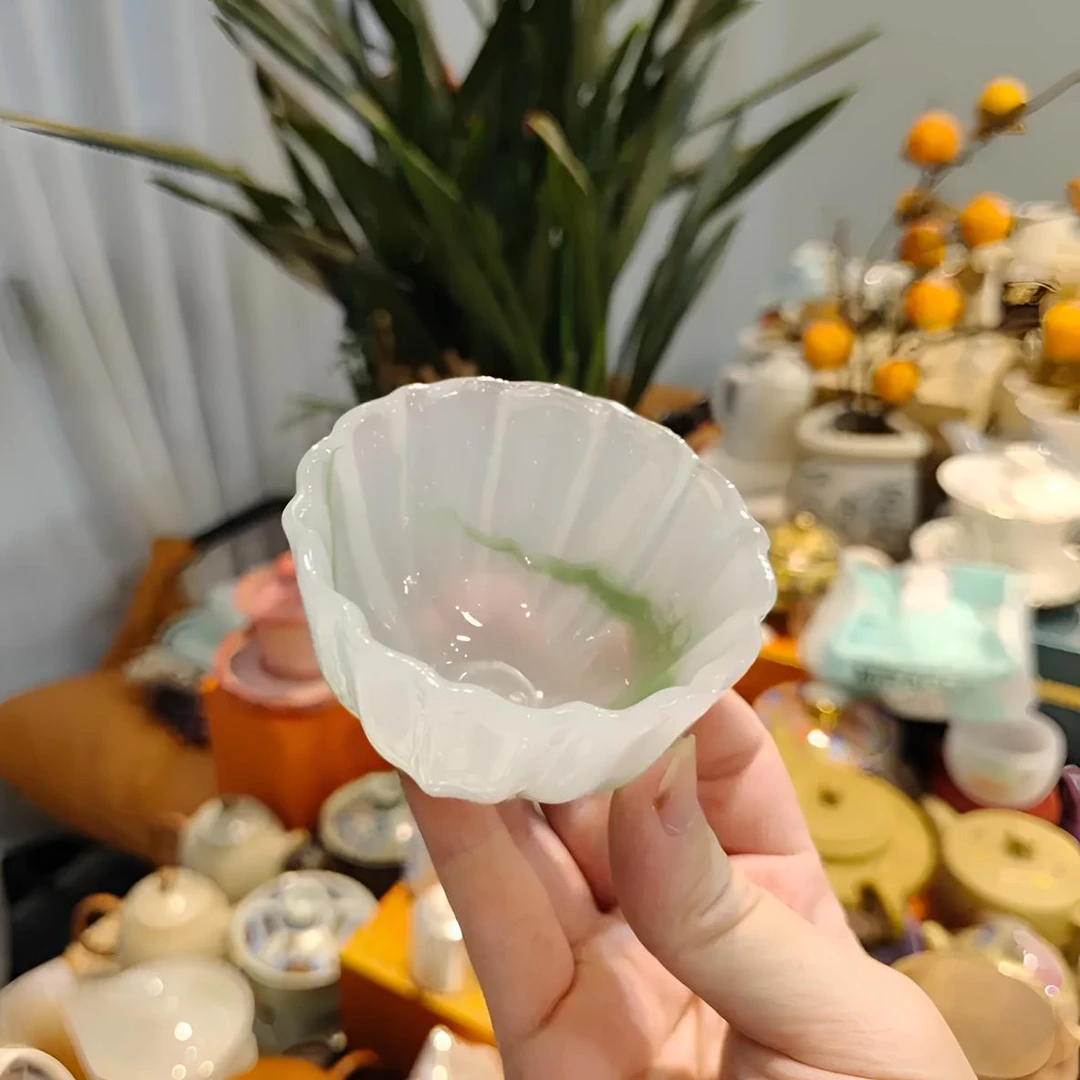 青丝琉璃花口主人杯220