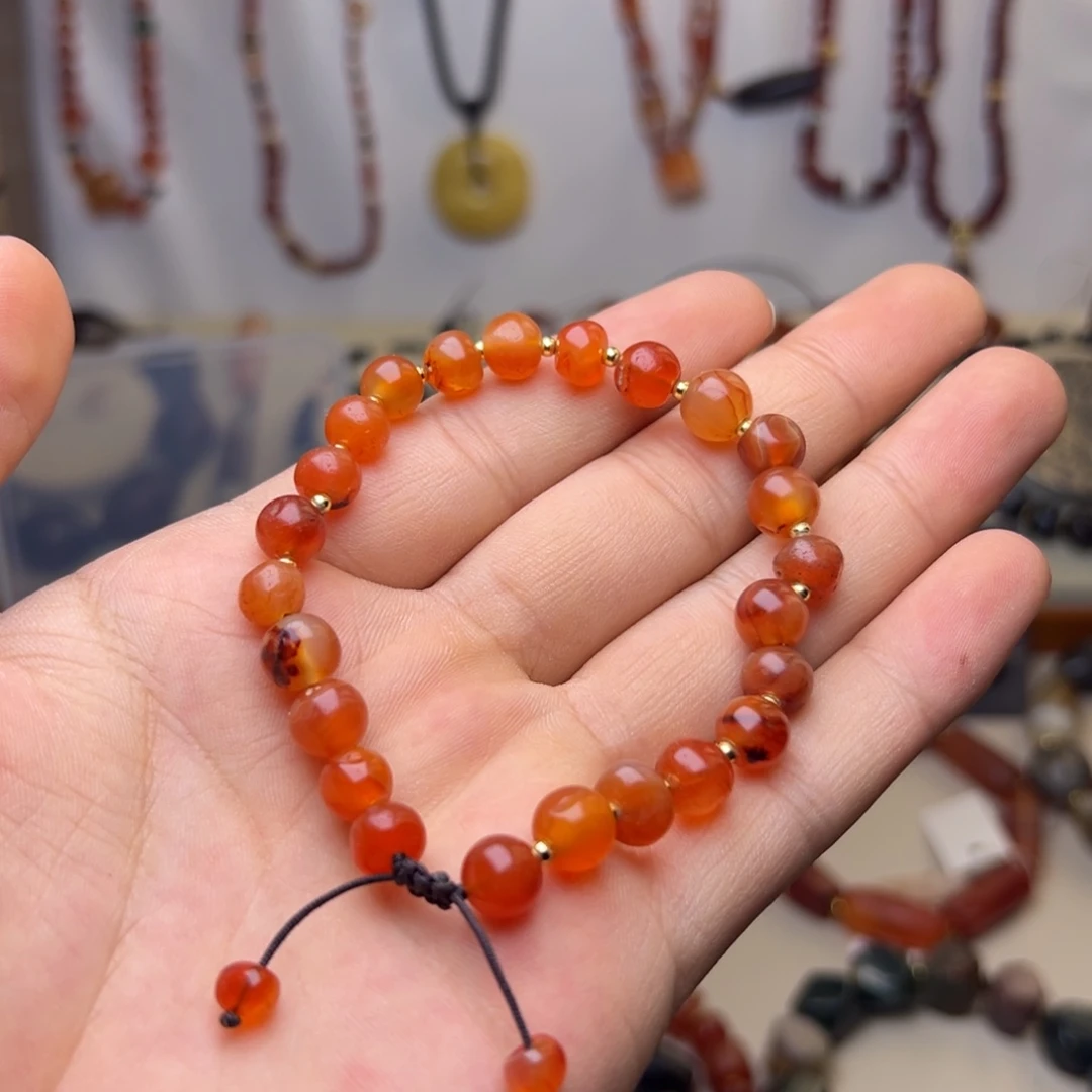 玛瑙/玉髓颈饰合金