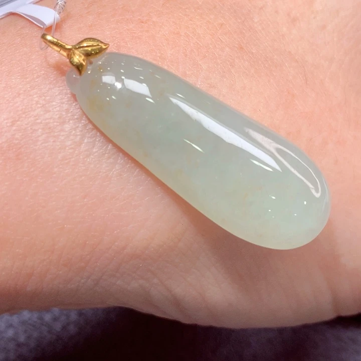 定制翡翠18K金镶嵌翡翠