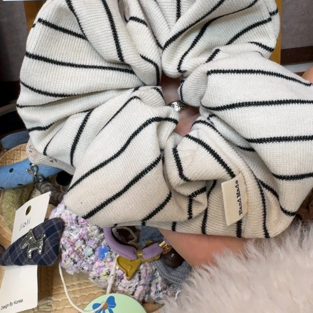 布艺铁合金条纹肠圈