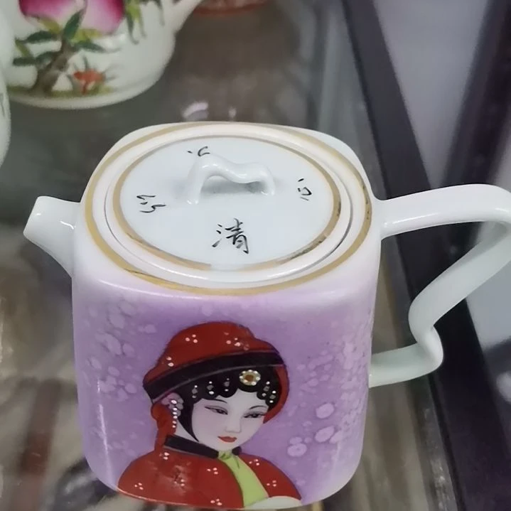 壶四*兄侧把壶一只手工手工手绘