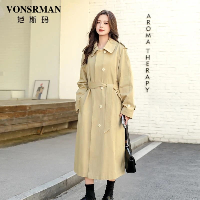 高端设计感小众风衣外套女2025新款春秋大码洋派时尚减龄显瘦上衣