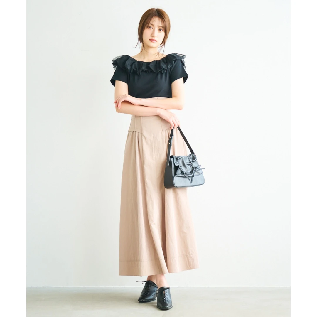 【六哥家】  秋季新款 C 赫本风高腰纯色百搭显瘦半身裙