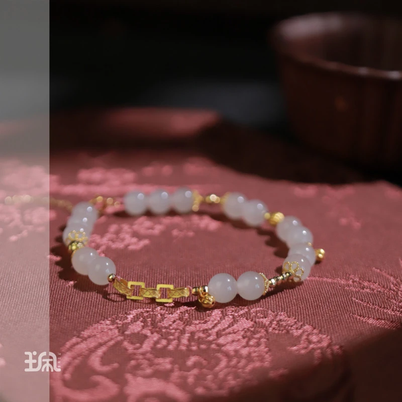 黛岚|和田玉*手链*18K金镶嵌XYC24051010多样性发其一