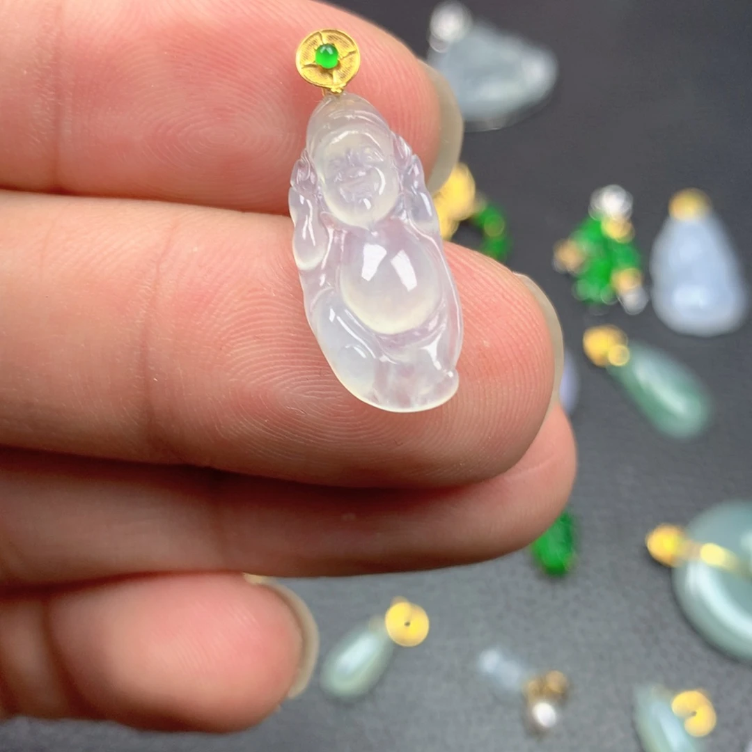 【闪购商品】翡翠18K金镶嵌颈饰翡翠
