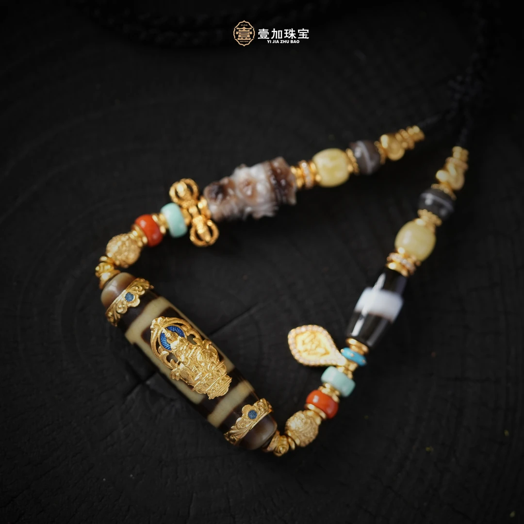 壹加林妹妹 | 玛瑙银镶系列地门二眼杵六系列锁骨链多样性发一