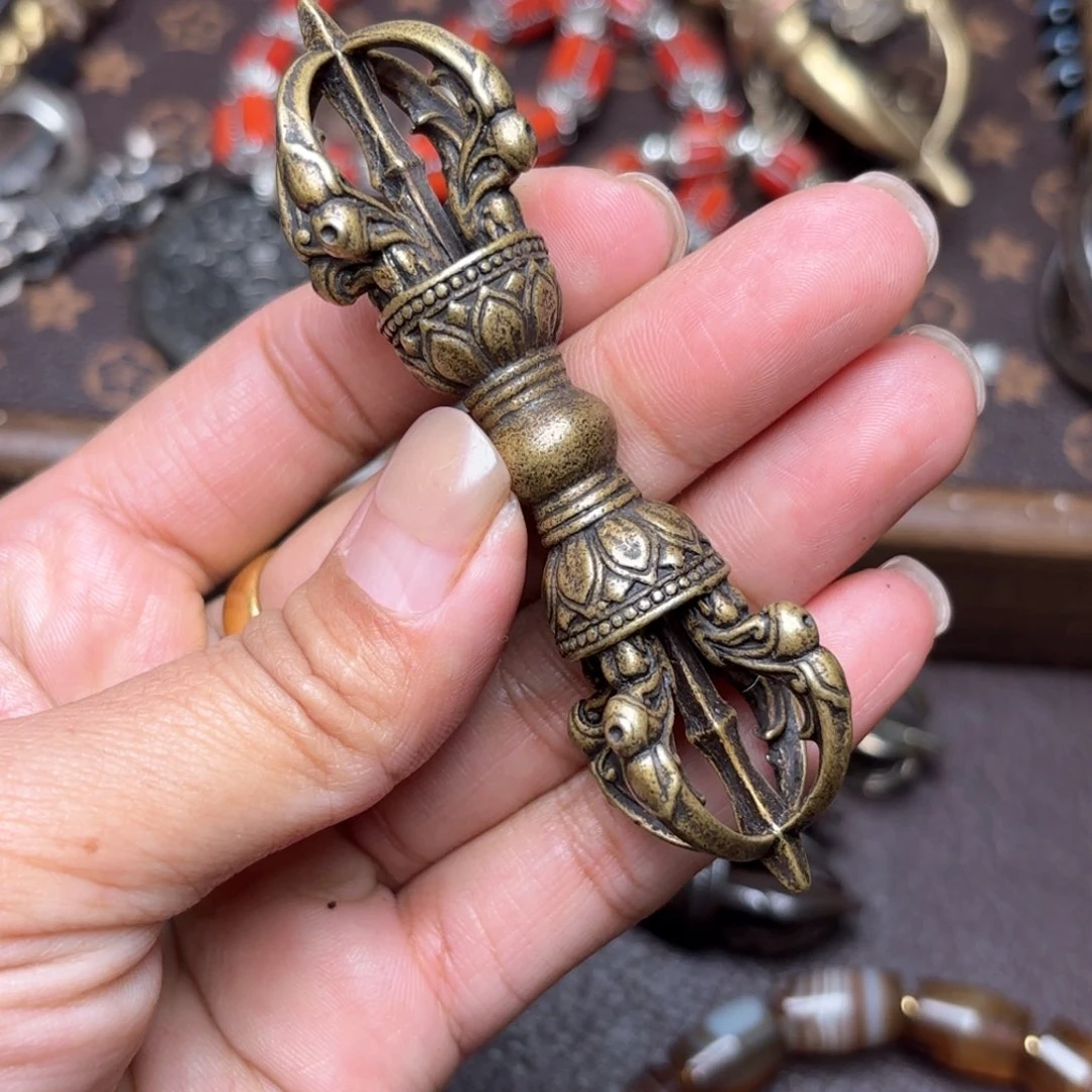 铜星月菩提吊坠项链