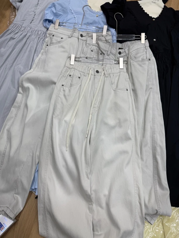 绵软百搭抽绳宽松休闲裤2a8