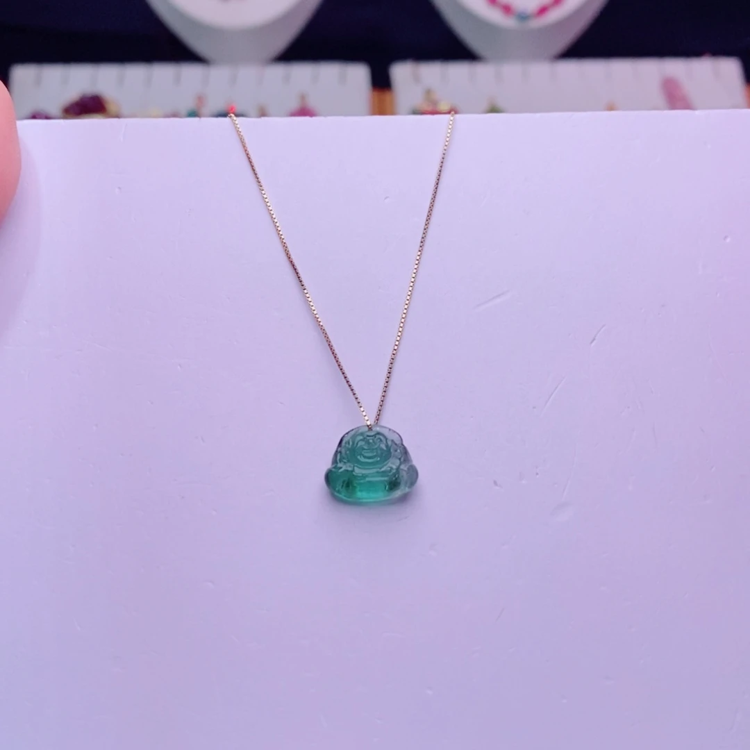 吊坠(不含链)未镶嵌碧玺佛公m