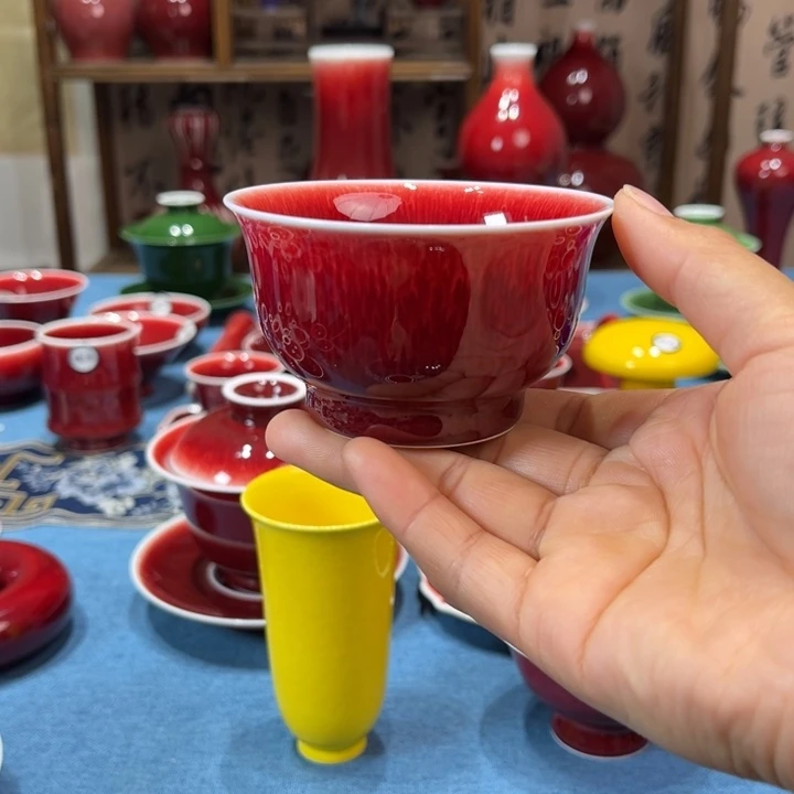 景德镇陶瓷撇口杯