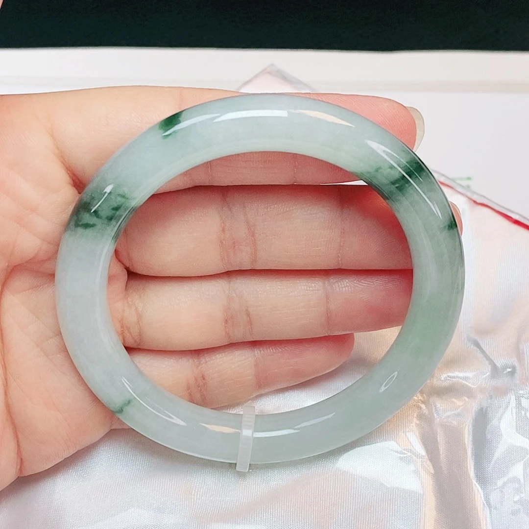 未镶嵌手镯翡翠圆条57