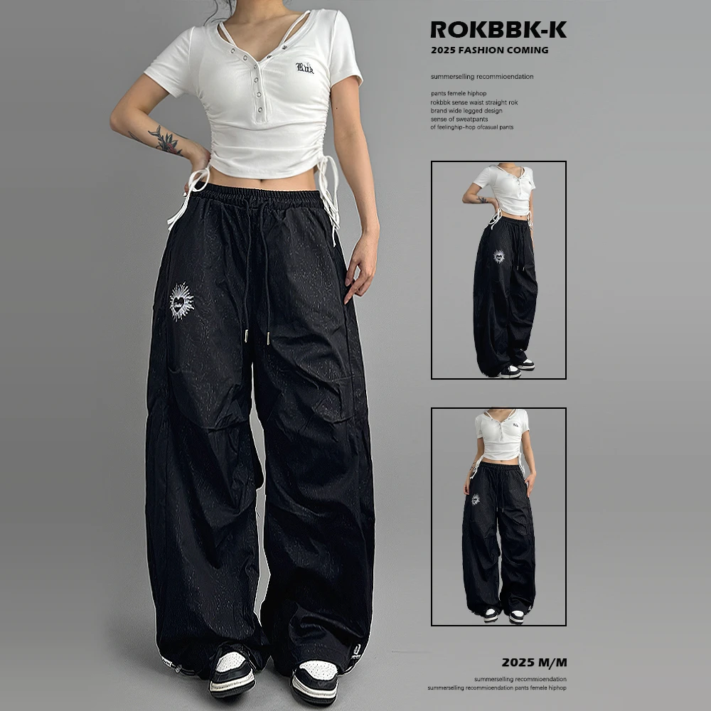 ROKBBK-K/布韩辣妹爵士jazz跳舞潮牌嘻哈hiphop运动女休闲裤长裤