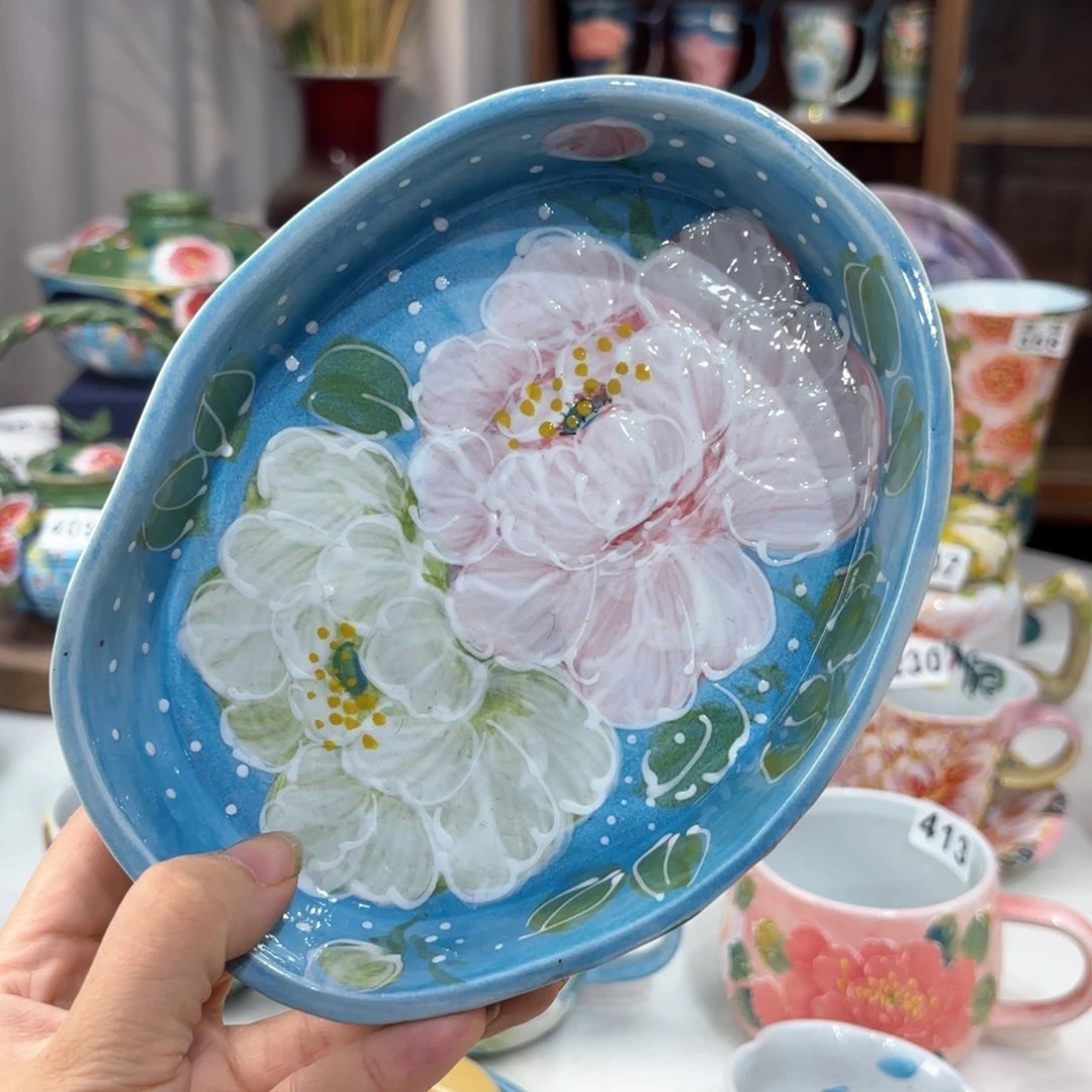 景德镇手绘高温釉下彩陶瓷茶具