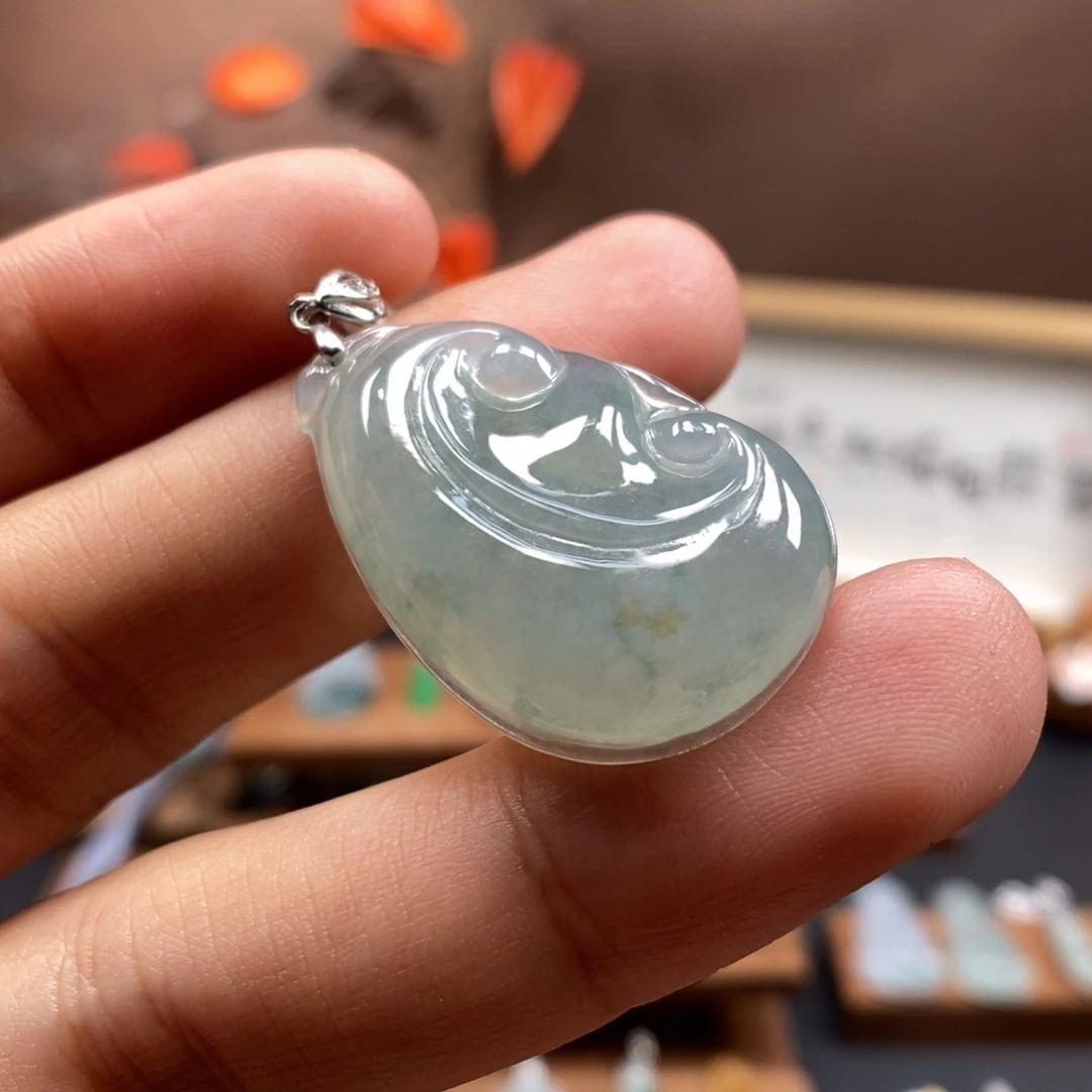 【闪购商品】颈饰银S925镶嵌翡翠18