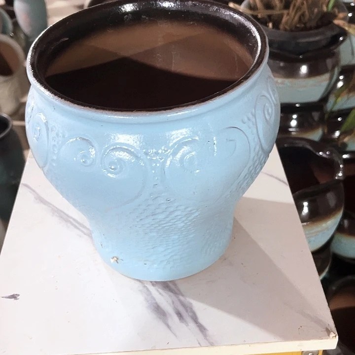 紫砂花盆口径19高度20一只瑕疵