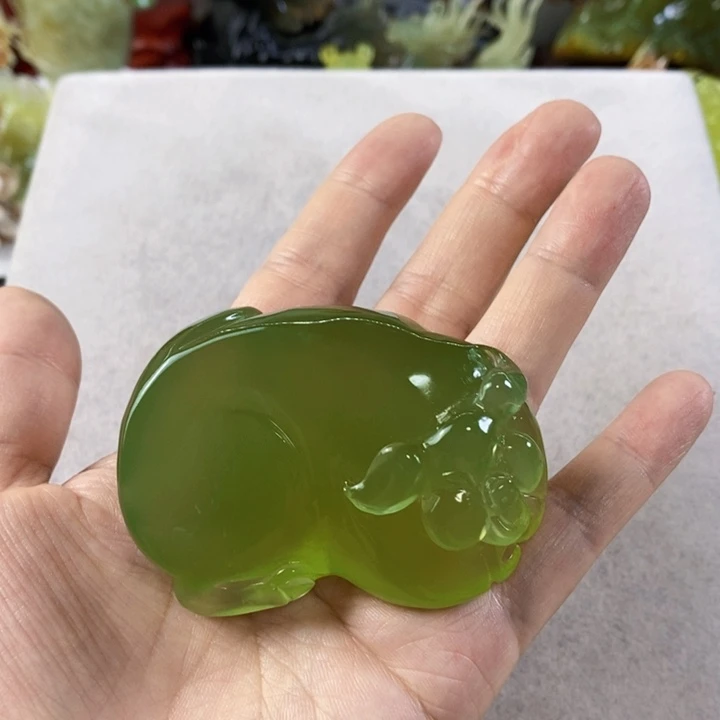 岫玉未镶嵌手把件