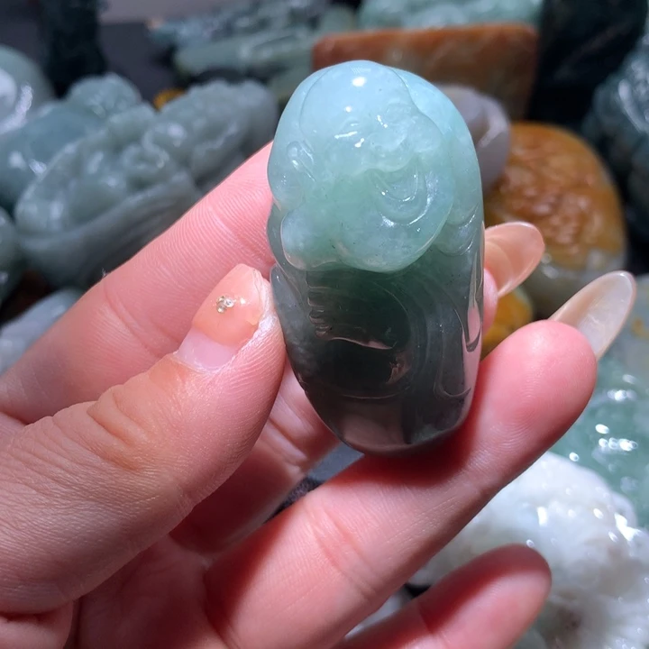 翡翠未镶嵌颈饰保真天然A货翡翠