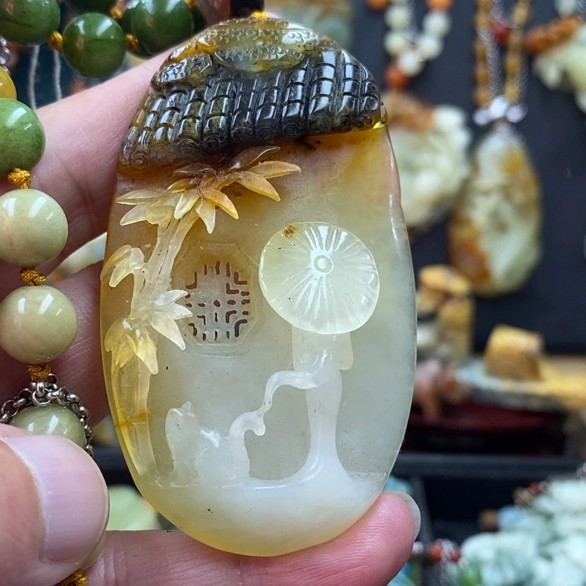 【闪购商品】蛇纹石玉吊坠未镶嵌