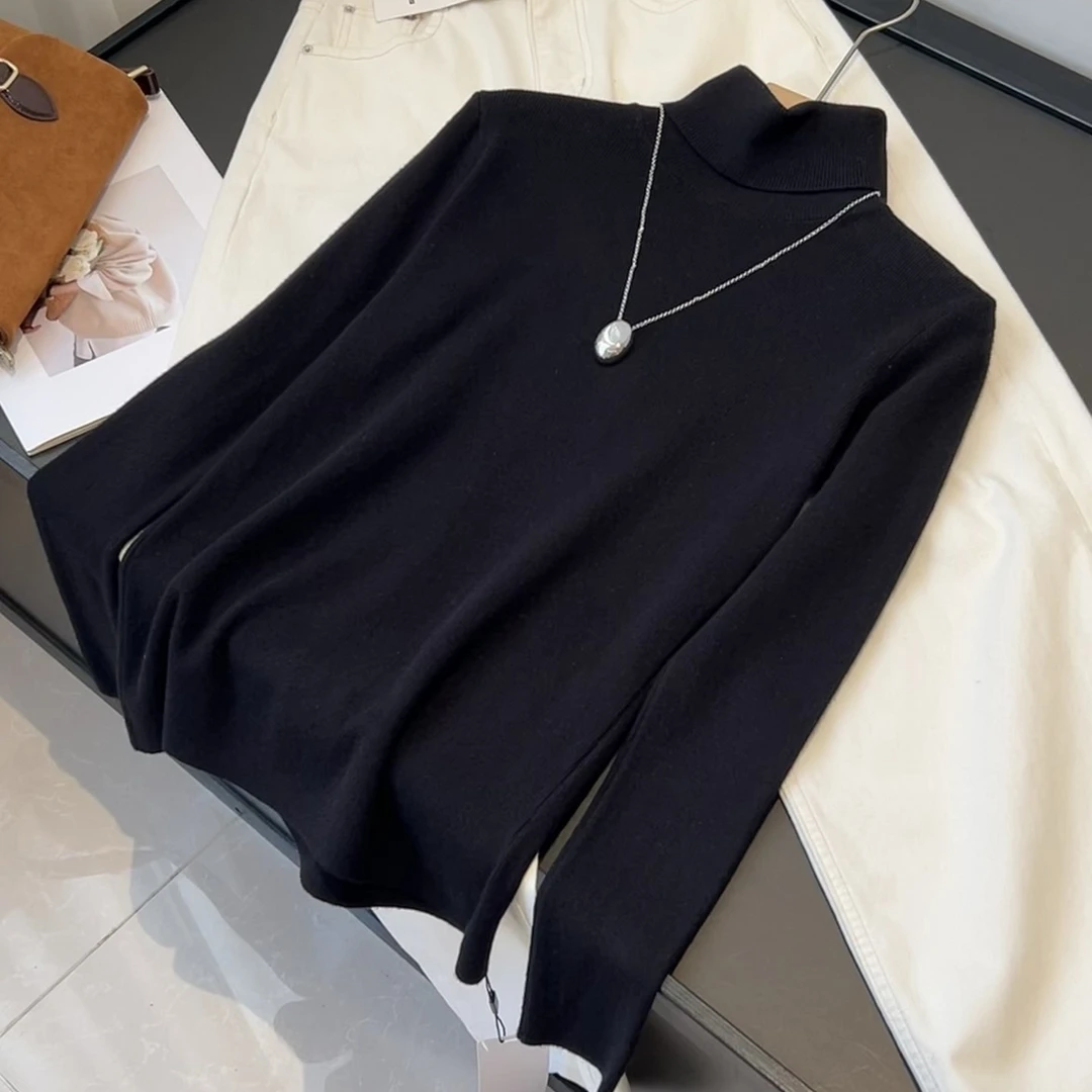 极简内搭！百搭气质款 经典高领套头针织打底衫显瘦秋冬毛衣