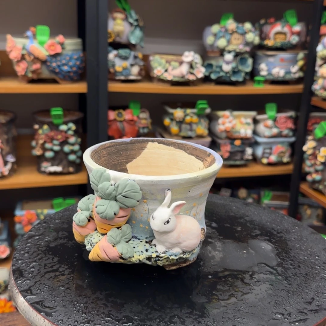 【闪购商品】闪**妹粗陶手捏