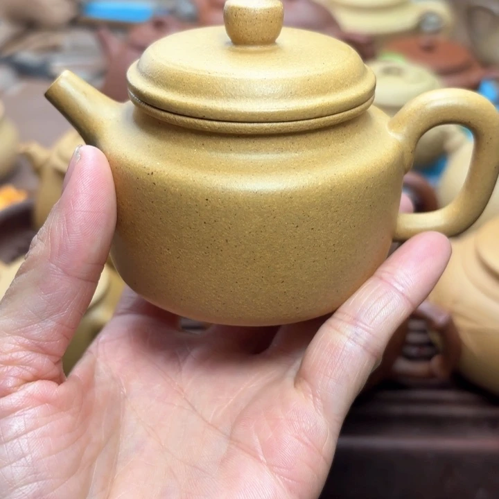 紫砂茶壶冰***?黄金段泥德中容量 140